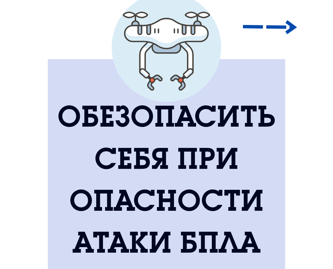 Меры безопасности при опасности атаки БПЛА.